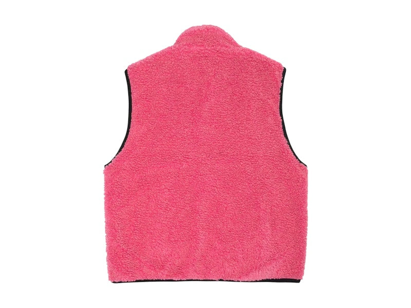 Stussy Sherpa Reversible Vest Pink