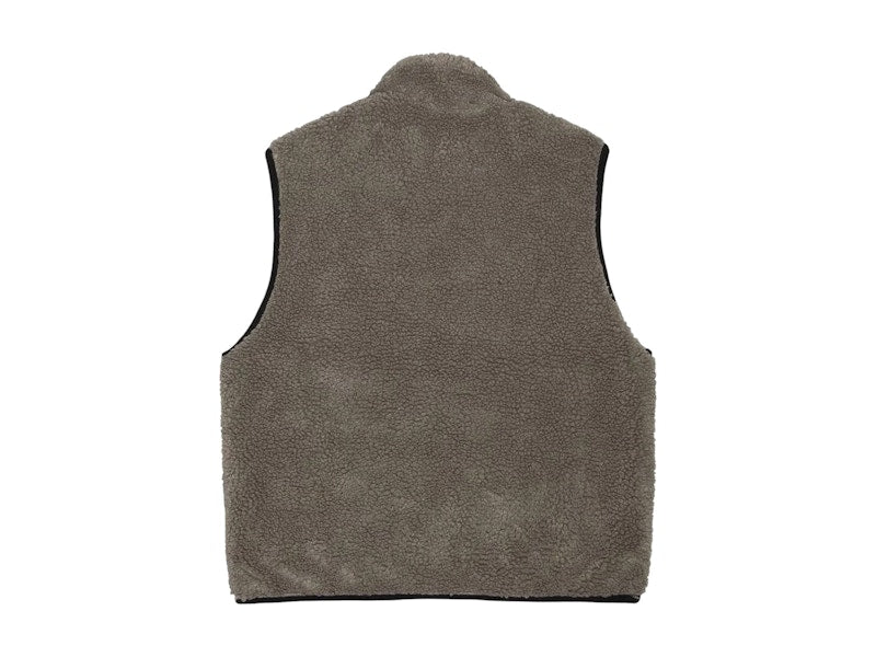 Stussy Sherpa Reversible Vest Stone
