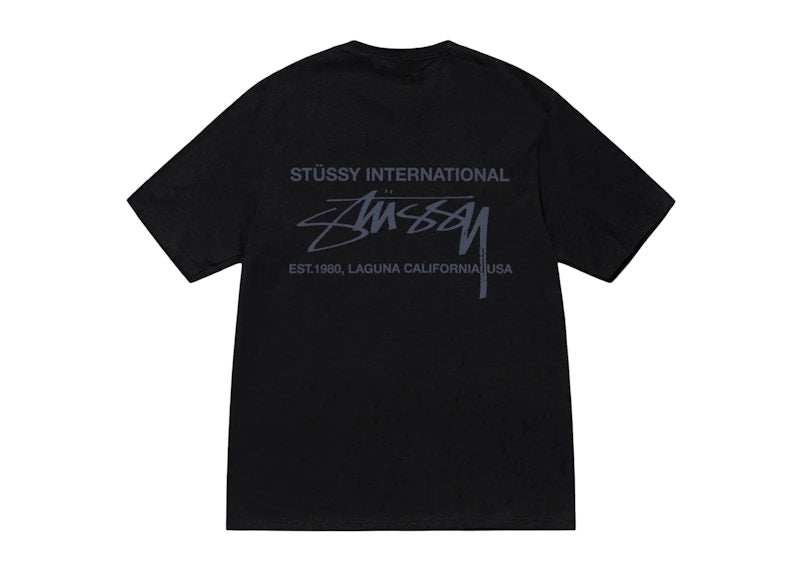 Stussy Smooth International T-shirt Black