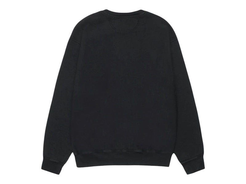 Stussy Smooth Stock Pigment Dyed Crew Black