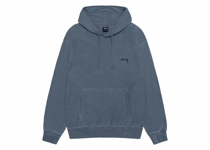 Stussy Smooth Stock Pigment Dyed Hoodie Navy