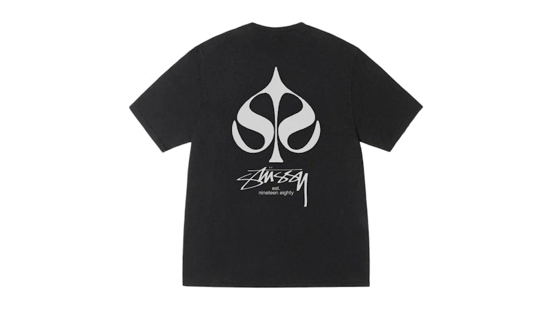 Stussy Spade Pigment Dyed Tee Black