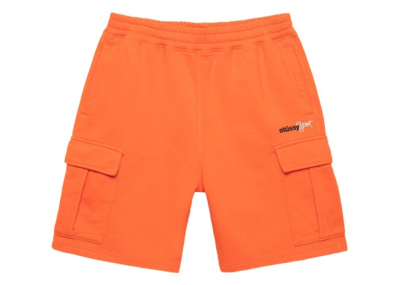 Stussy Sport Cargo Fleece Short Orange