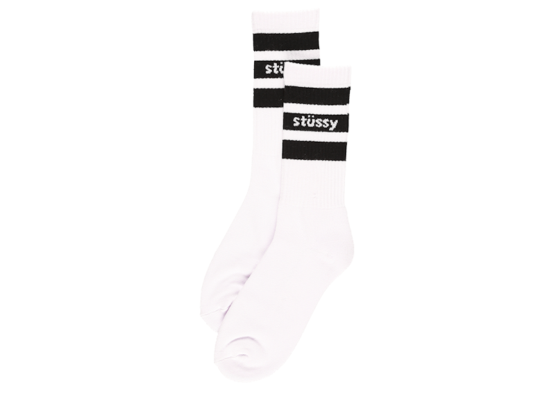 Stussy Sport Crew Socks White/Navy