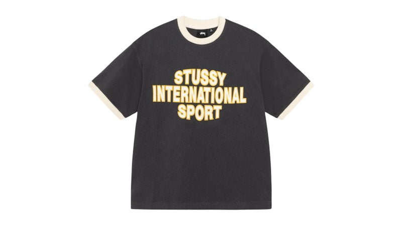 Stussy Sport Ringer Tee Black