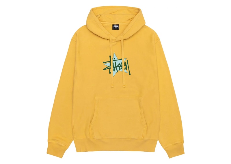 Stussy Star Pigment Dyed Hoodie Honey