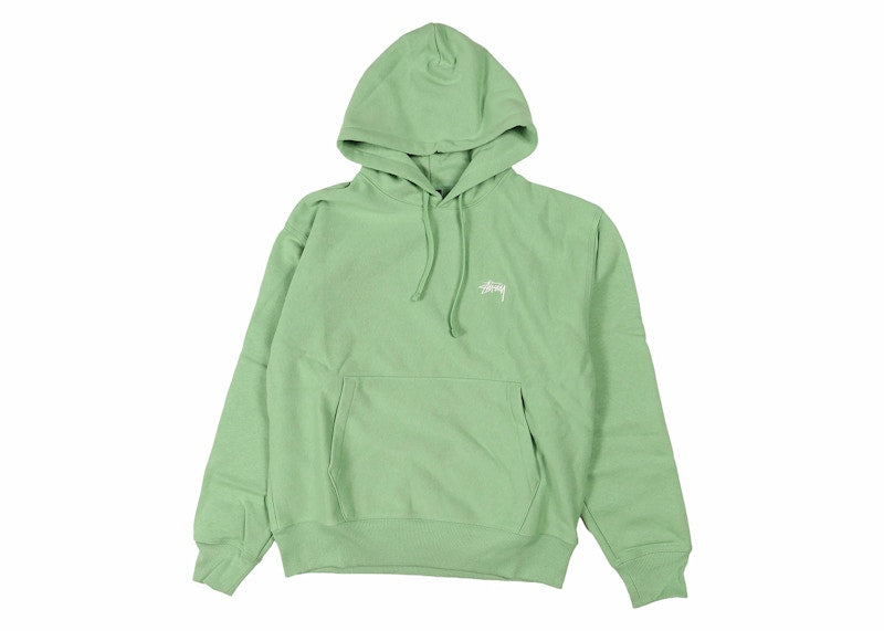 Stussy Stock Logo Hoodie Zephyr Green