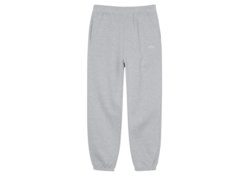 Stussy Stock Logo Pant Grey Heather