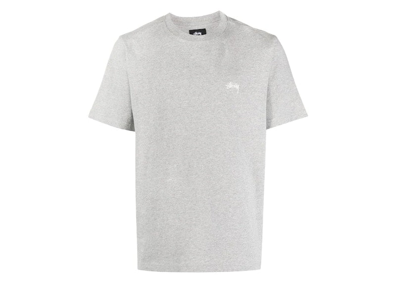 Stussy Stock Logo S/S Tee Grey
