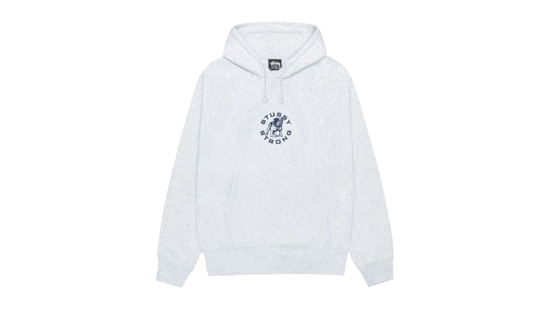 Stussy Strong Mac Hoodie Ash Heather