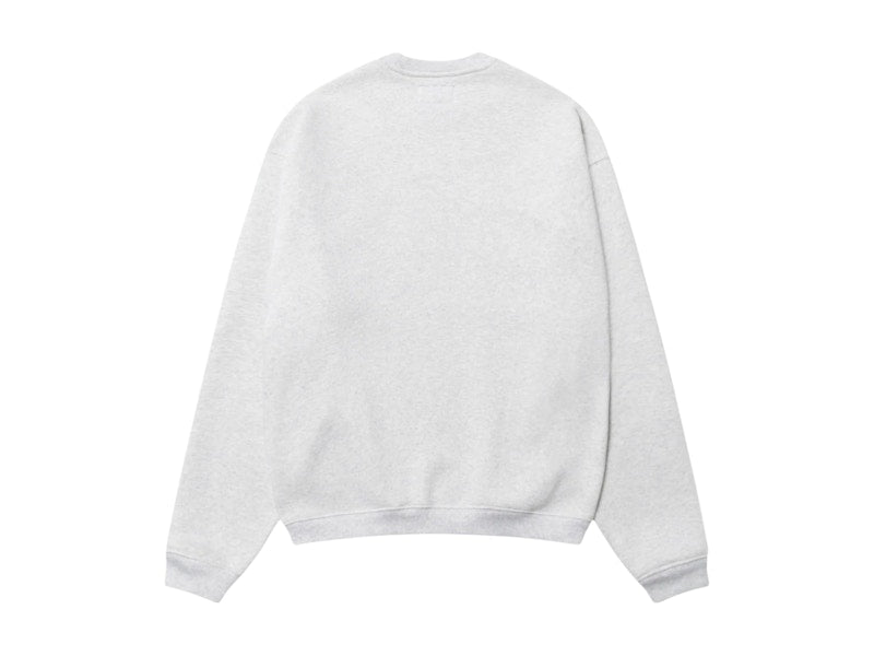 Stussy Stu Relaxed Crew Ash Heather