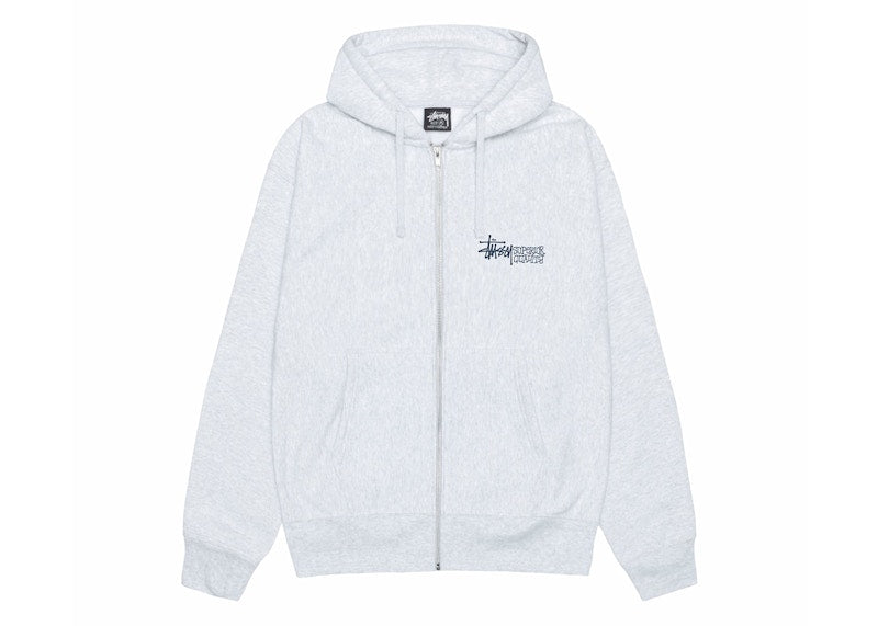 Stussy Superior Quality Zip Hoodie Ash Heather