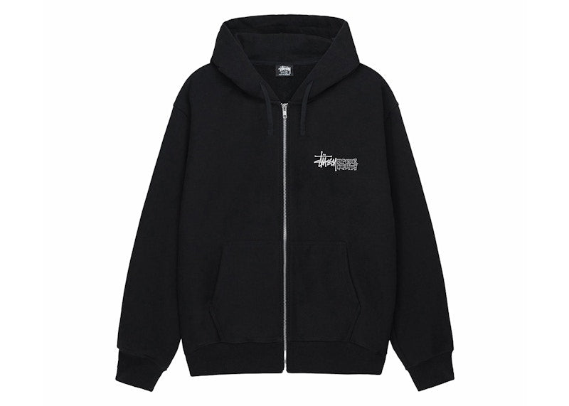 Stussy Superior Quality Zip Hoodie Black