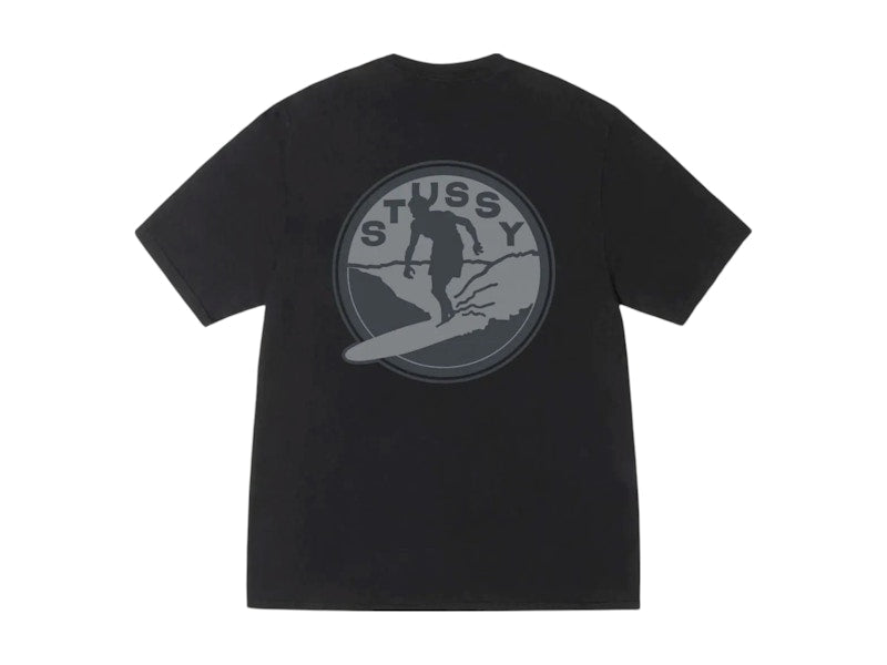 Stussy Surf Club Pigment Dyed Tee Black