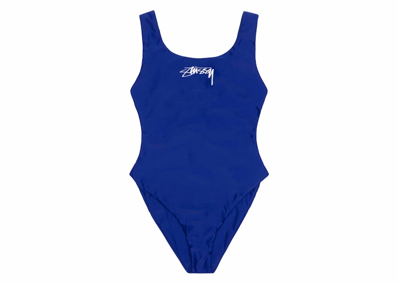 Stussy Surf Stock One Piece Swimsuit Blue