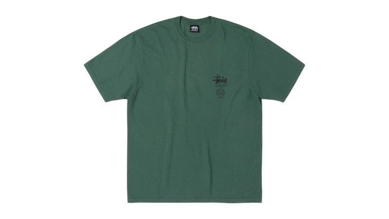 Stussy Swim Out Pigment Dyed Tee Pine