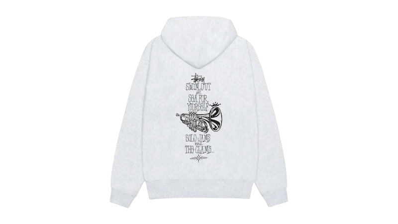 Stussy Swim Out Zip Hoodie Ash Heather