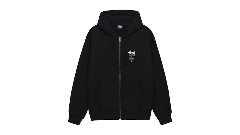 Stussy Swim Out Zip Hoodie Black