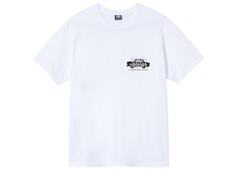 Stussy Taxi Cab Tee White