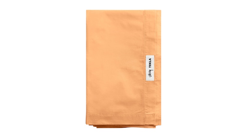 Stussy Tekla Percale Flat Sheet Apricot