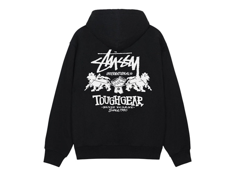 Stussy Tough Gear International Hoodie Black