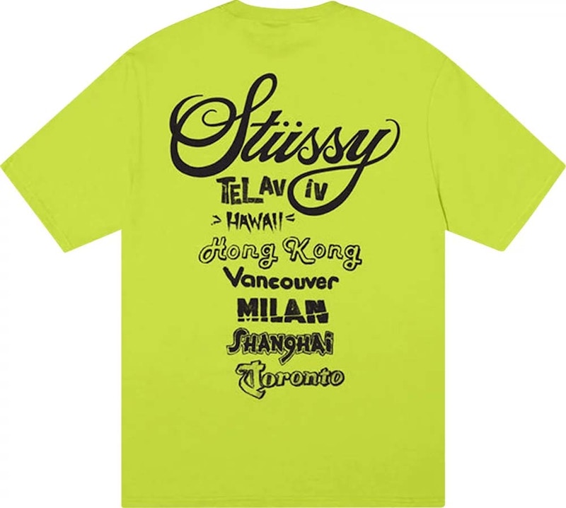 Stussy Tour T-shirt Keylime