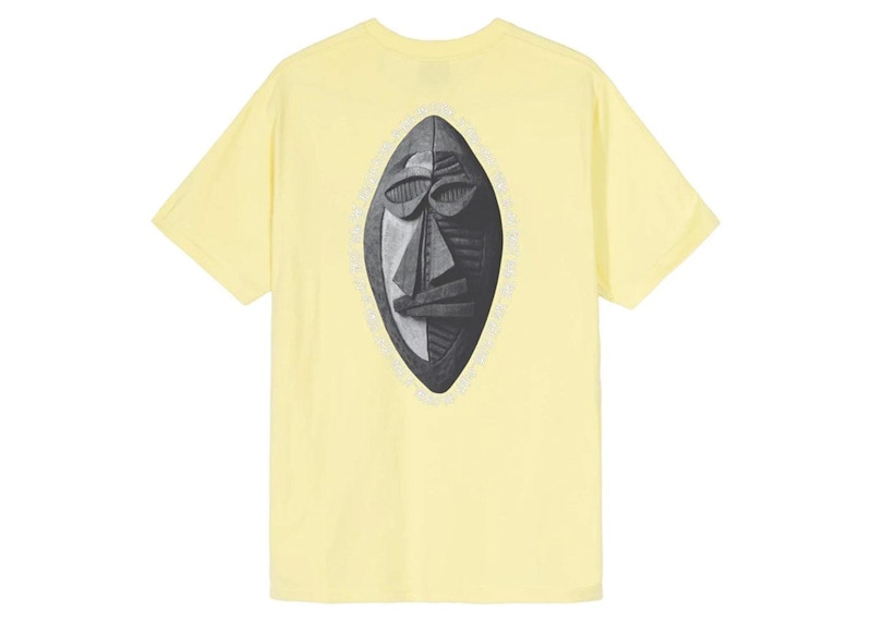Stussy Tribal Mask Tee Yellow