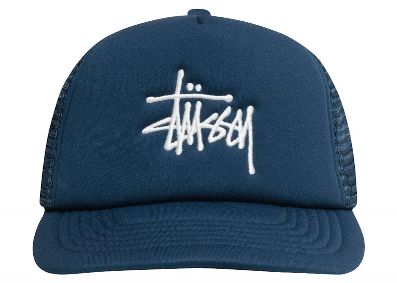 Stussy Trucker Big Basic Snapback Deep Blue