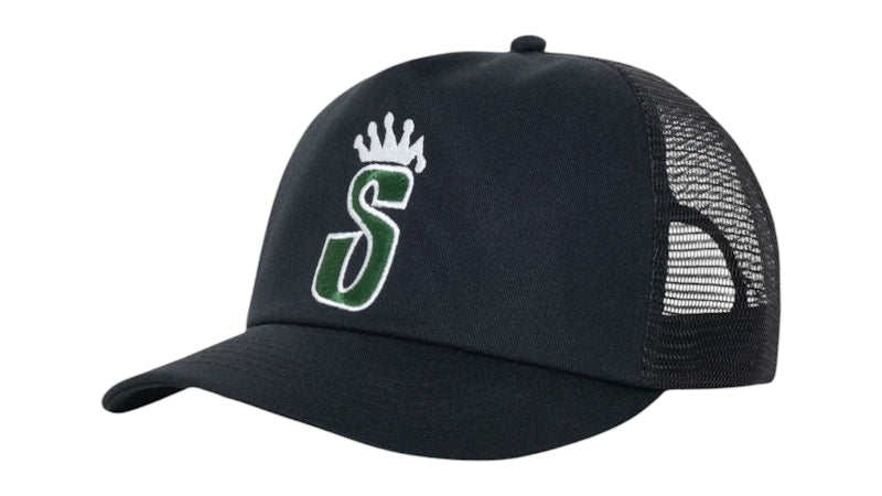 Stussy Trucker S Crown Snapback Shadow Black