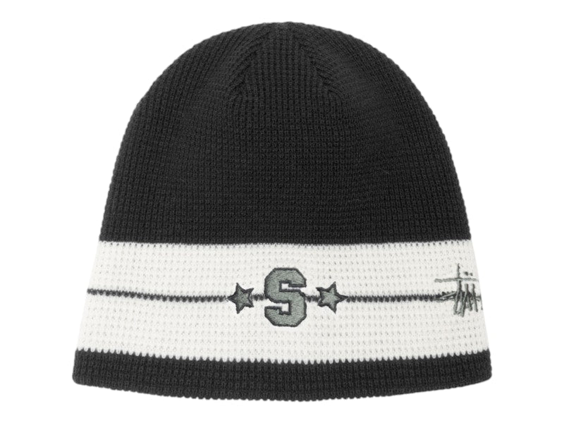 Stussy Varsity Star Stripe Skullcap Black