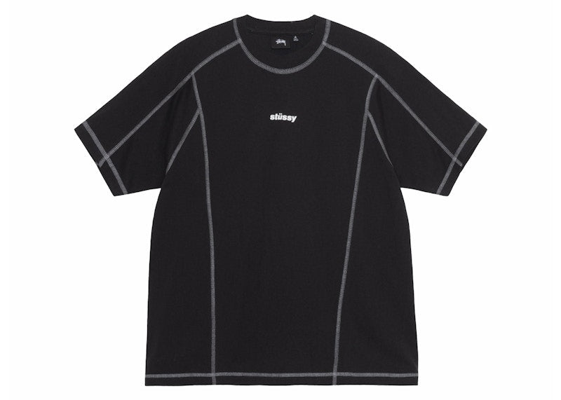 Stussy Wave Cotton Crew Black