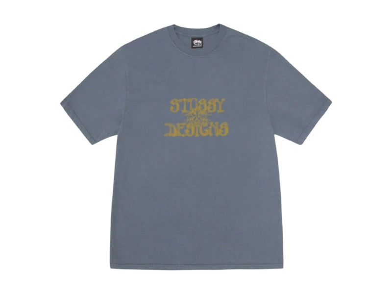 Stussy Wes Palms Pigment Dyed Tee Navy