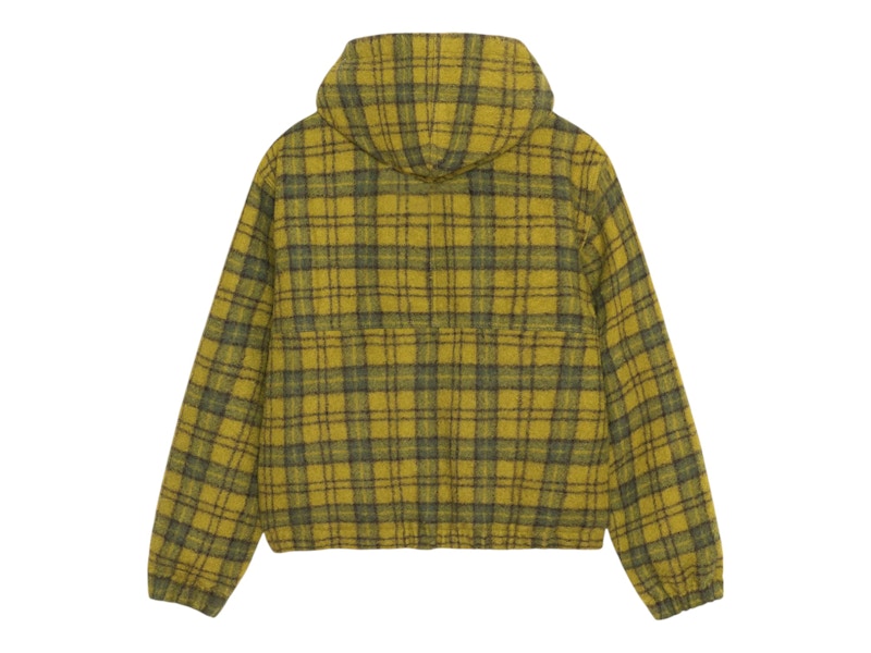 Stussy Wool Plaid Work Jacket Green
