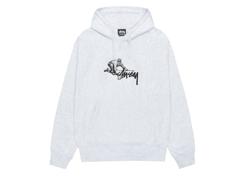 Stussy Worker Hoodie Ash Heather