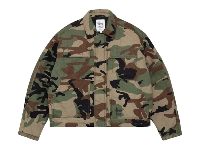 Stussy Workgear Jacket Woodland Camo