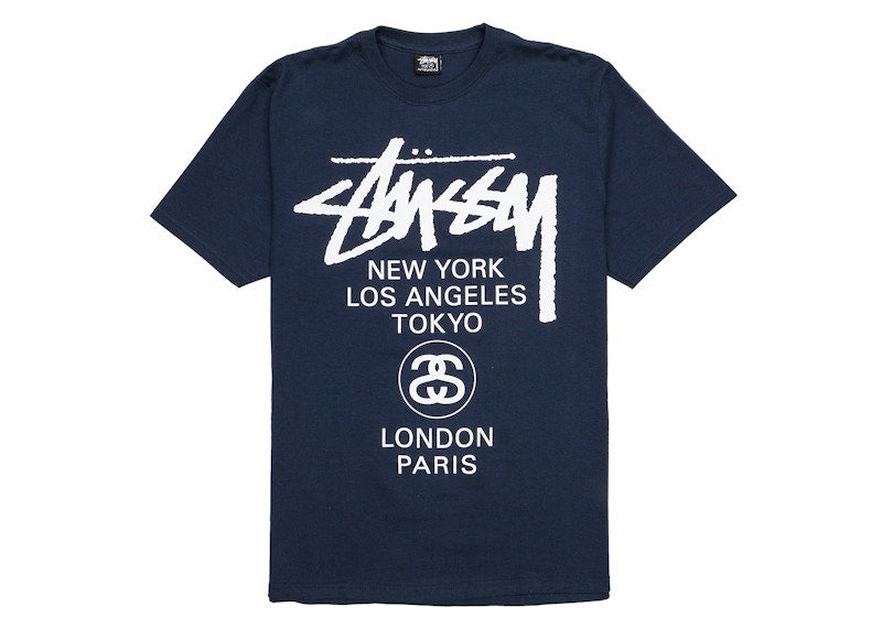 Stussy World Tour T-shirt Navy