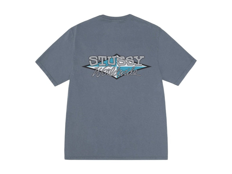 Stussy Worldwide Diamond Pigment Dyed Tee Navy