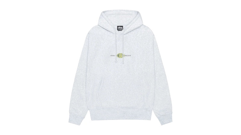 Stussy Worldwide Dot Hoodie Ash Heather