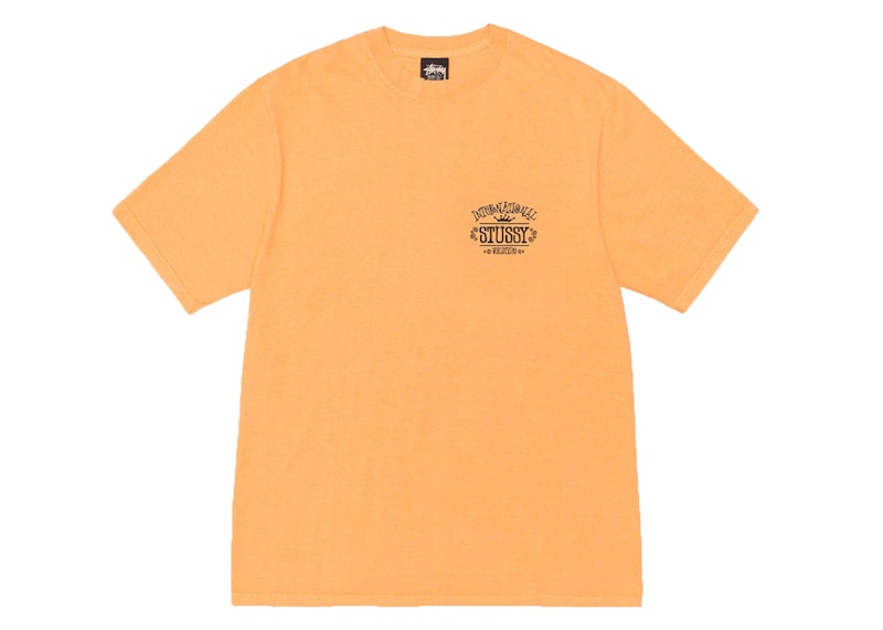 Stussy Worldwide Pigment Dyed Tee Orange