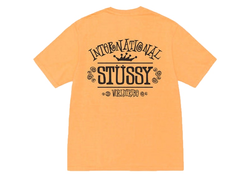 Stussy Worldwide Pigment Dyed Tee Orange