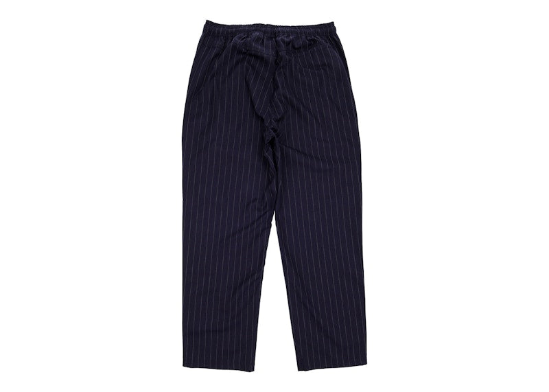 Stussy x CDG Pin Striped Beach Pant Navy