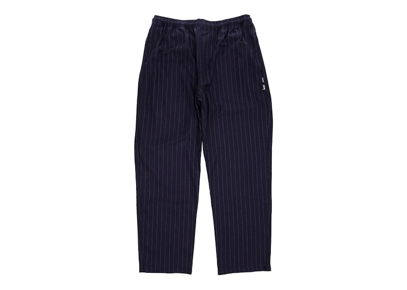 Stussy x CDG Pin Striped Beach Pant Navy
