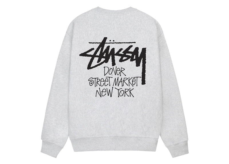 Stussy x Dover Street Market New York Crewneck Ash Grey