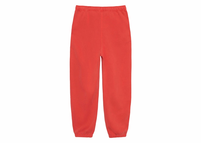 Stussy x Nike Pigment Dyed Fleece Sweatpants Habanero Red
