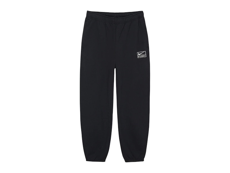 Stussy x Nike Stone Washed Fleece Pant (FW25) Black