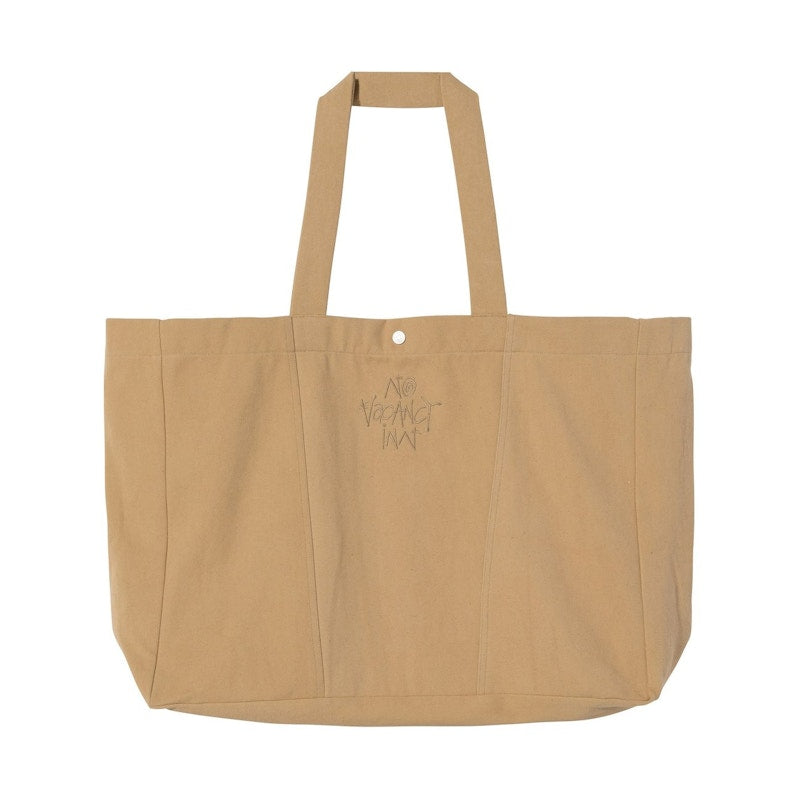 Stussy x No Vacancy Inn Oversized Canvas Tote Tan