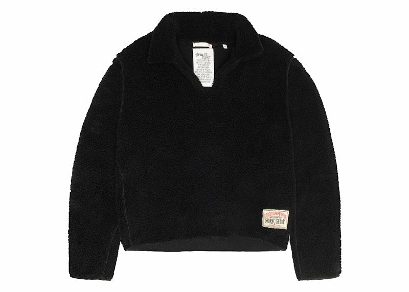 Stussy x Our Legacy Curly Fleece Runner Sweat Black