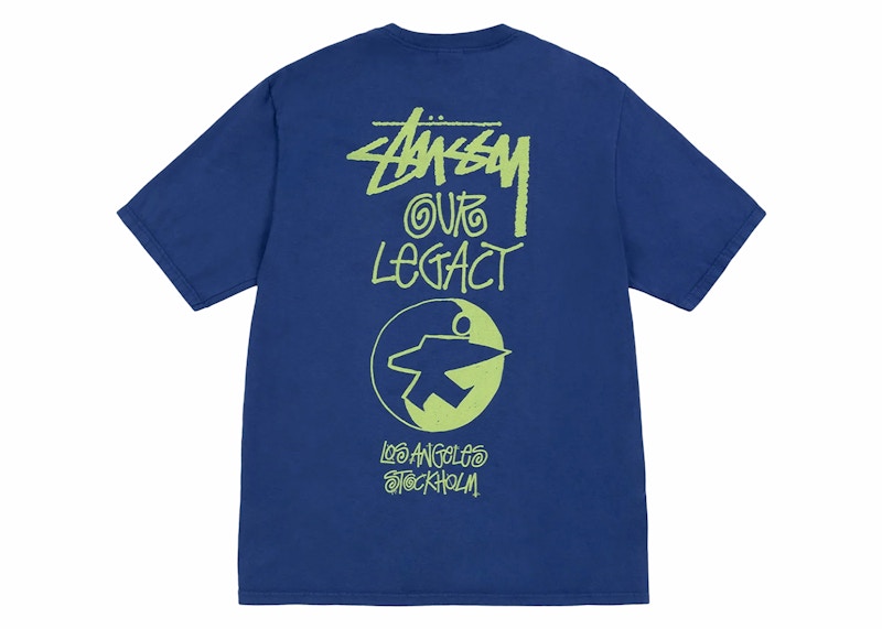 Stussy x Our Legacy Ol Surfman Pigment Dyed Tee Blueberry