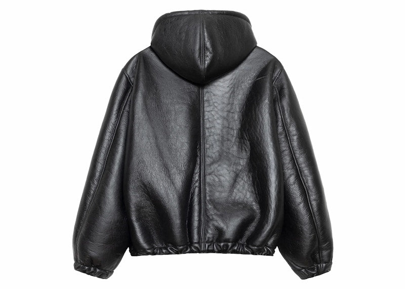 Stussy x Our Legacy Shearling Reversible Zip Hood Cappuccino