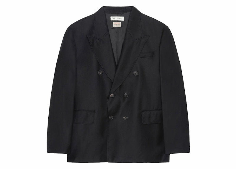 Stussy x Our Legacy Unconstructed Wool DB Blazer Shadow Grey